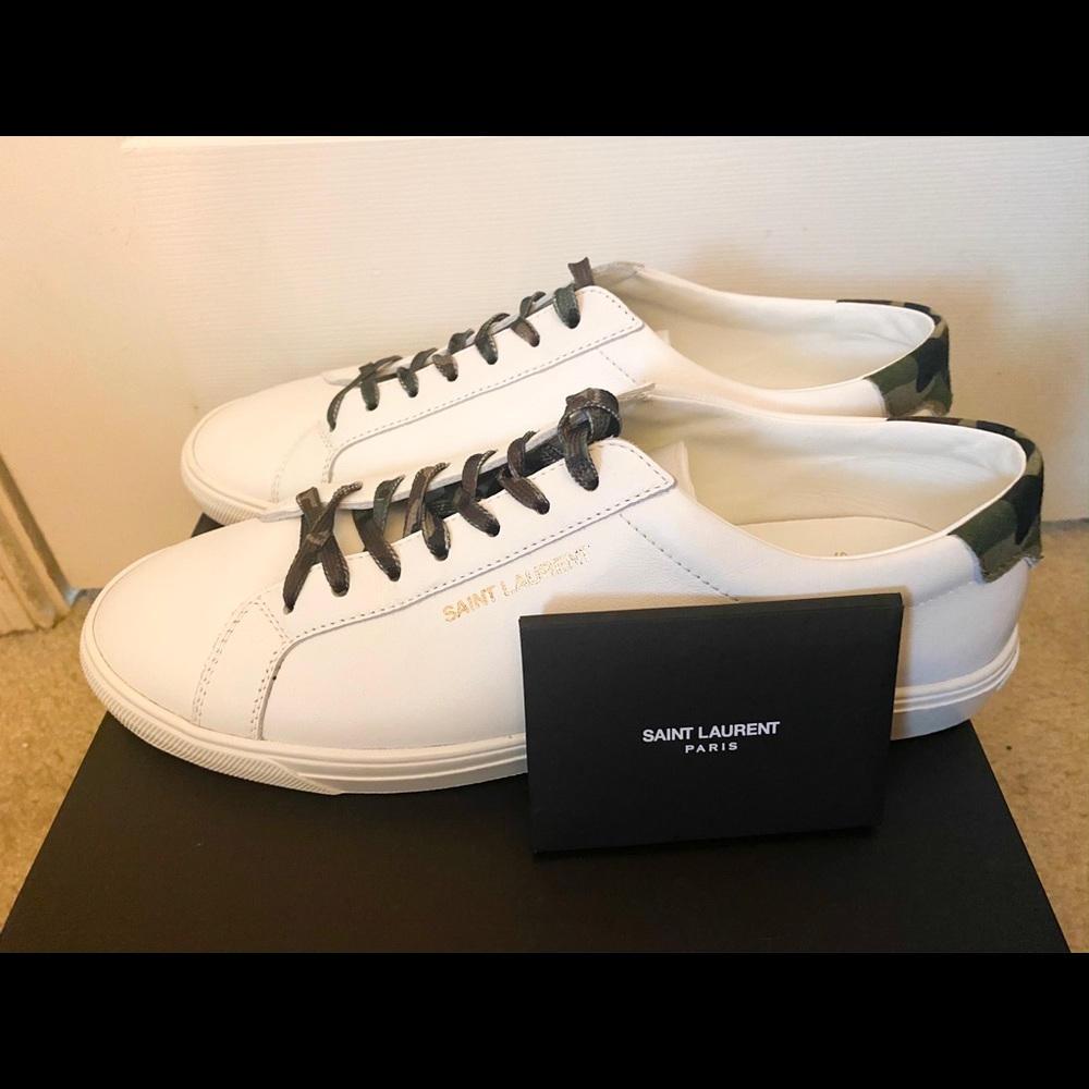 YSL Saint Laurent Andy Sneakers Camouflage